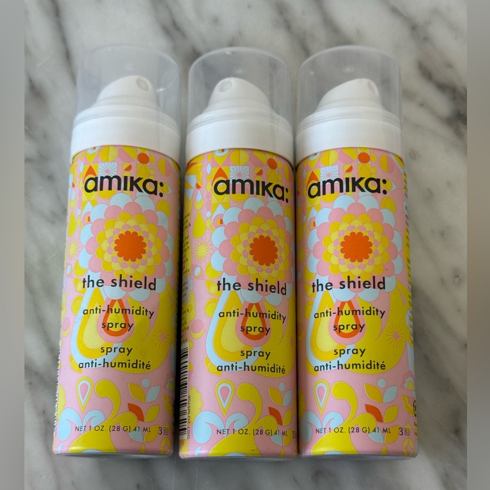 Amika, x3 “The Shield” Anti-Humidity Spray, Travel Size